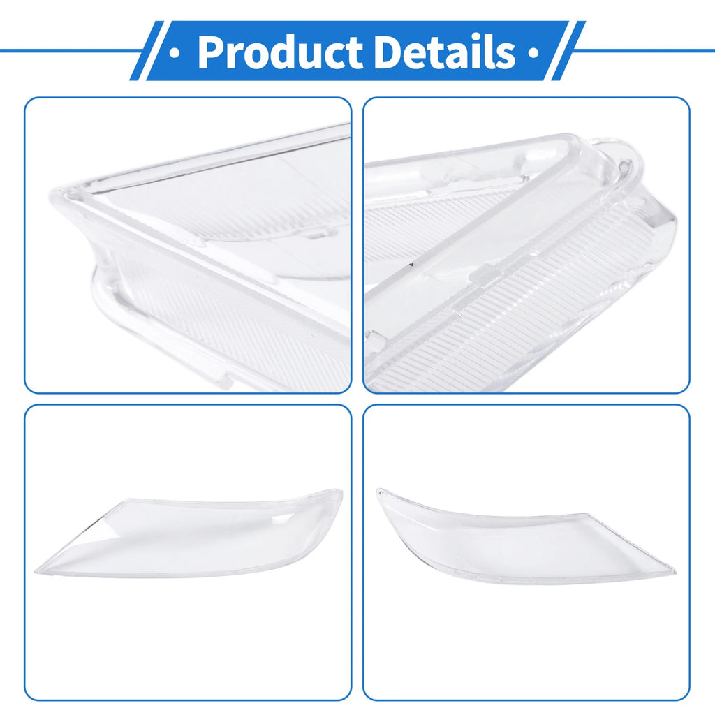 1 Pcs Headlight Lens Cover for Kia Sorento (2009–2012) PC Clear