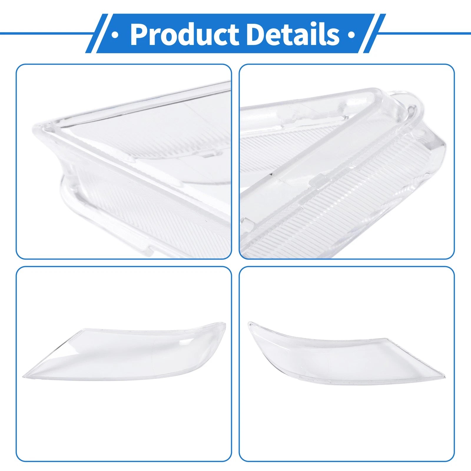 1 Pcs Headlight Lens Cover for Kia Sorento (2009–2012) PC Clear
