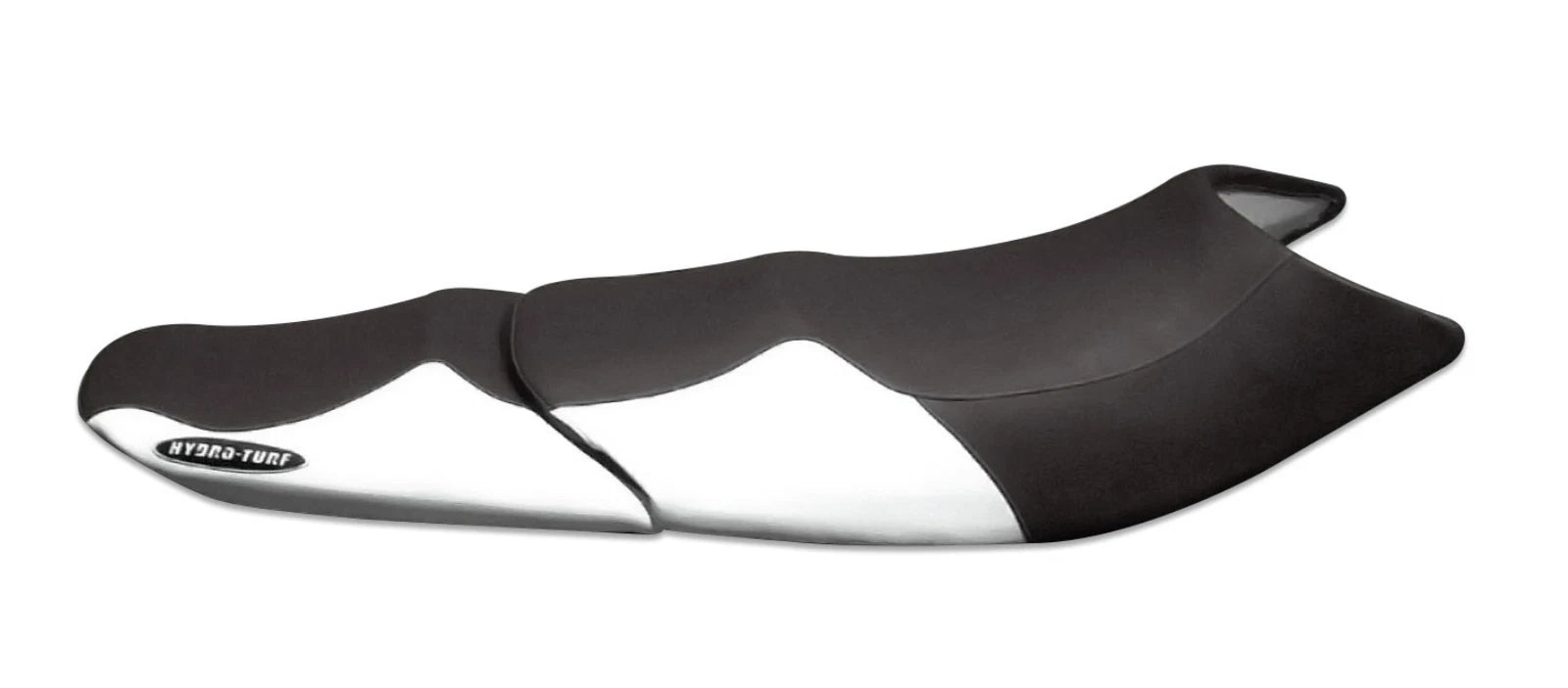 Hydro-Turf Seat Cover for Yamaha SUV 1200 (Black Vinyl/White Vinyl/Black CF Em)