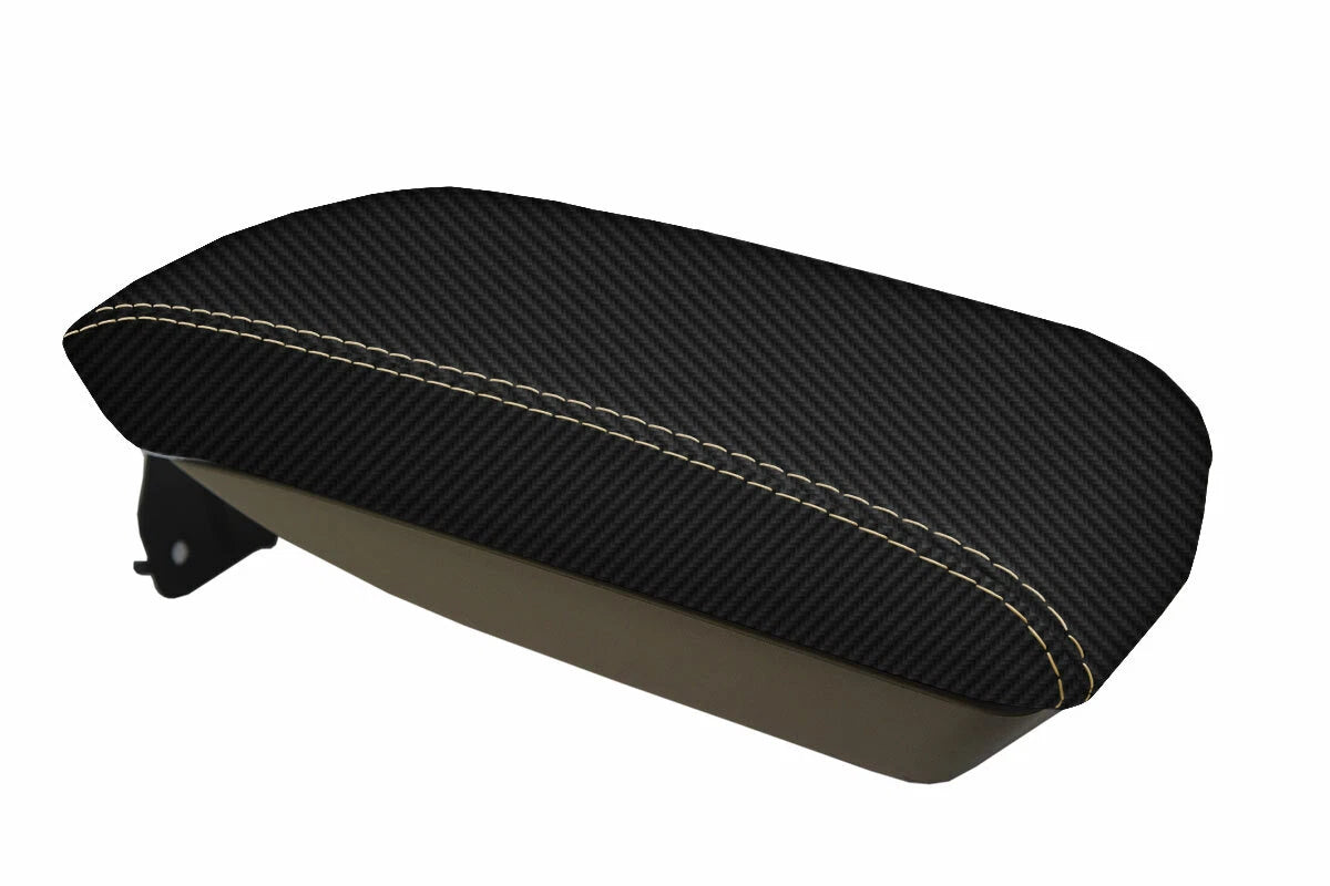 Console Lid Armrest Cover for Cadillac CTS (2008–2014) Carbon Fiber