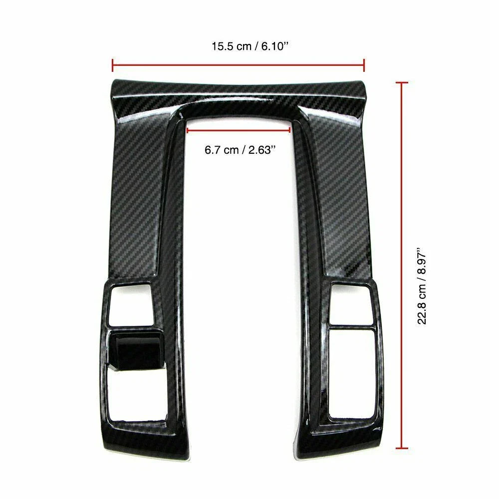 Carbon Fiber Console Shift Panel Cover for Honda Civic (2016–2020)