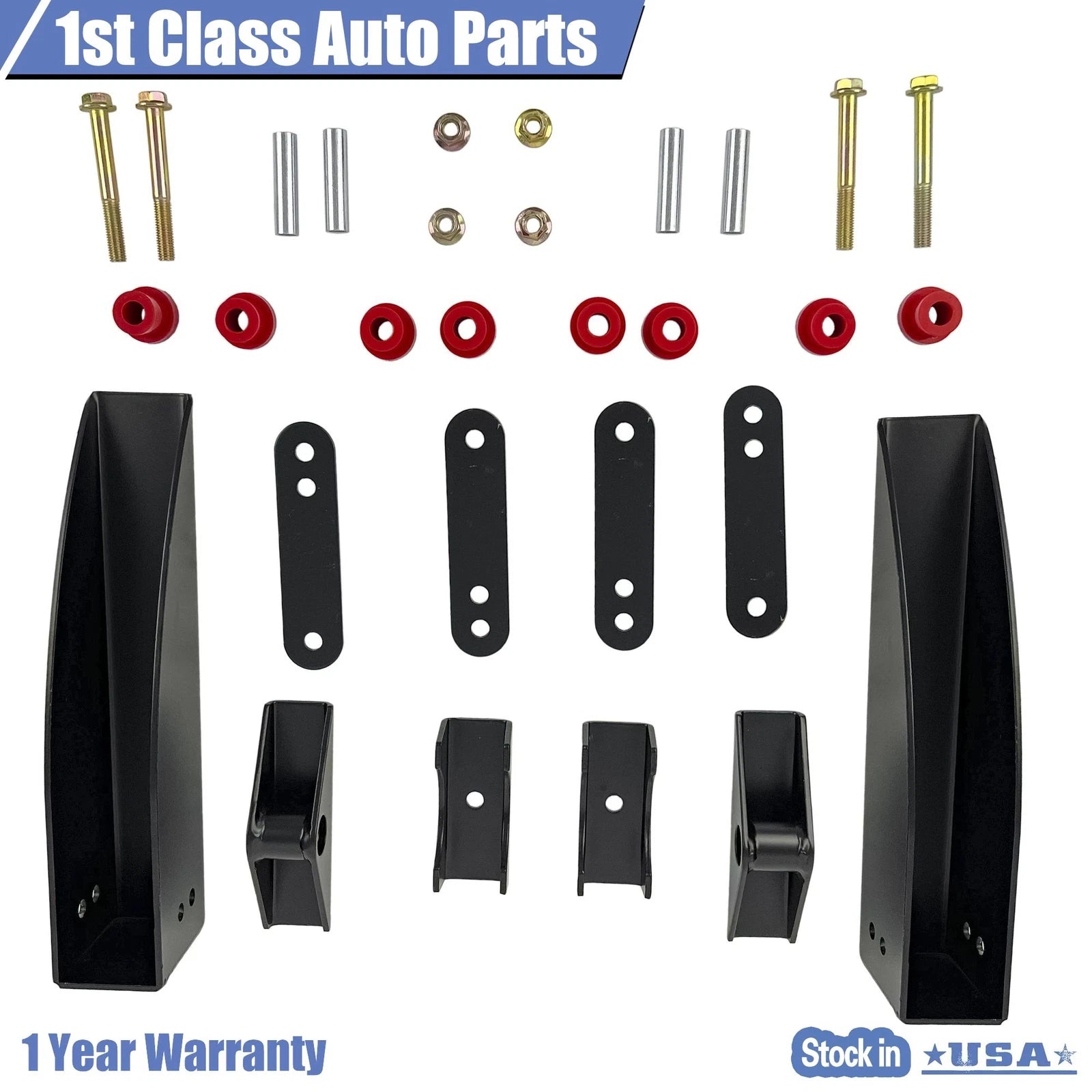 Set of 2 Leaf Spring Relocation Pockets for Chevrolet Bel Air