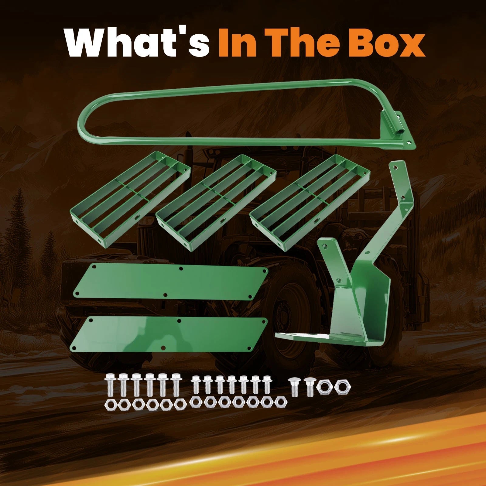 Anti-Slip Side Step Kit for John Deere Row Crop Tractor 4030 4040 4350 (1972–1982)