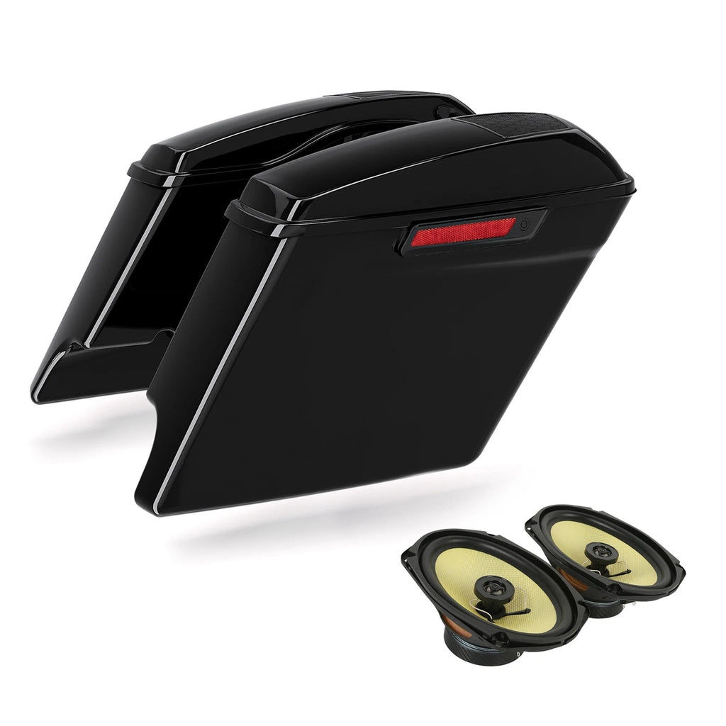 5" Stretched Saddlebags & 6x9" Speakers for Harley Road Glide (2014–2023)