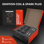Set of 8 Ignition Coils & Iridium Spark Plugs for Ford Thunderbird (2002–2004)
