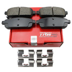 Set of 4 TRW Pro Rear Ceramic Brake Pads for Buick Encore Verano Chevy Cruze Trax Volt (2013–2021)