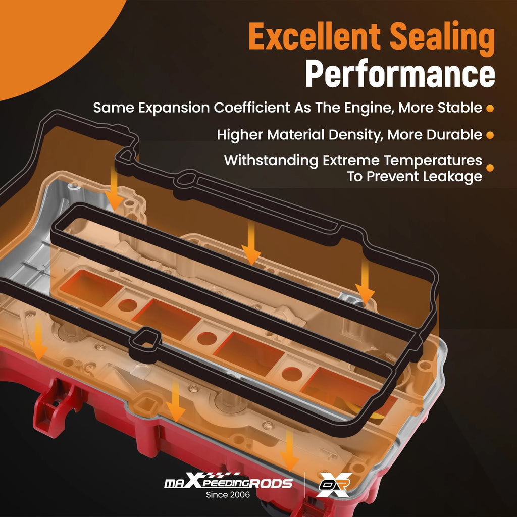 Aluminum Valve Cover with Gaskets for Chevy Cruze Volt Sonic (2011–2019)