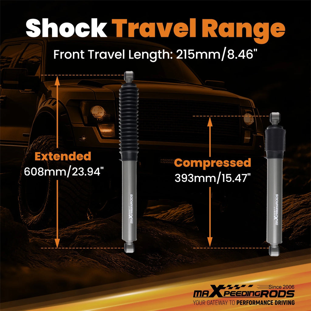 Front Lift Shock for Chevy GMC K1500 Pickup 4WD (1988–1999) 4-7.5" Lift