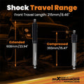 Front Lift Shock for Chevy GMC K1500 Pickup 4WD (1988–1999) 4-7.5" Lift