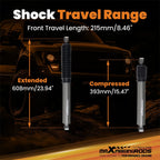 Front Lift Shock for Chevy GMC K1500 Pickup 4WD (1988–1999) 4-7.5" Lift