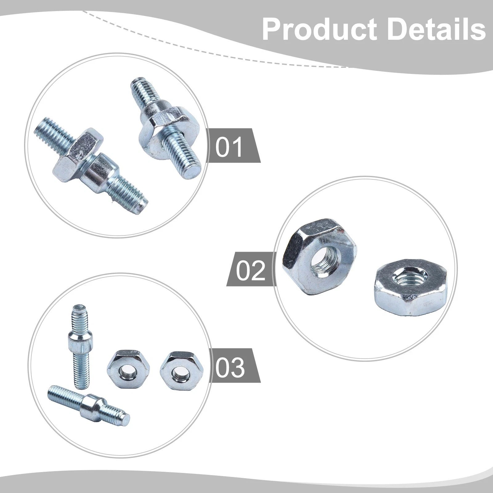 Bar-Nut Stud for Stihl MS260 MS360 024 026 028 031 032 034 036 046 (0000-953-6605)