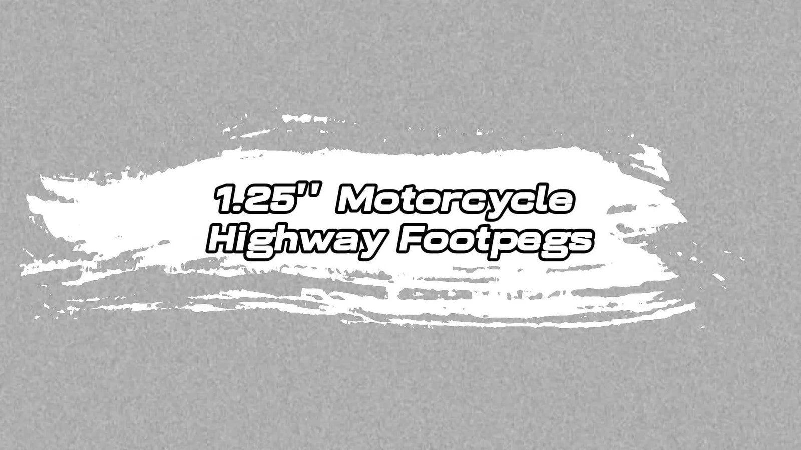 1-1/4" Highway Crash Bar Foot Pegs for Harley Touring Road Glide