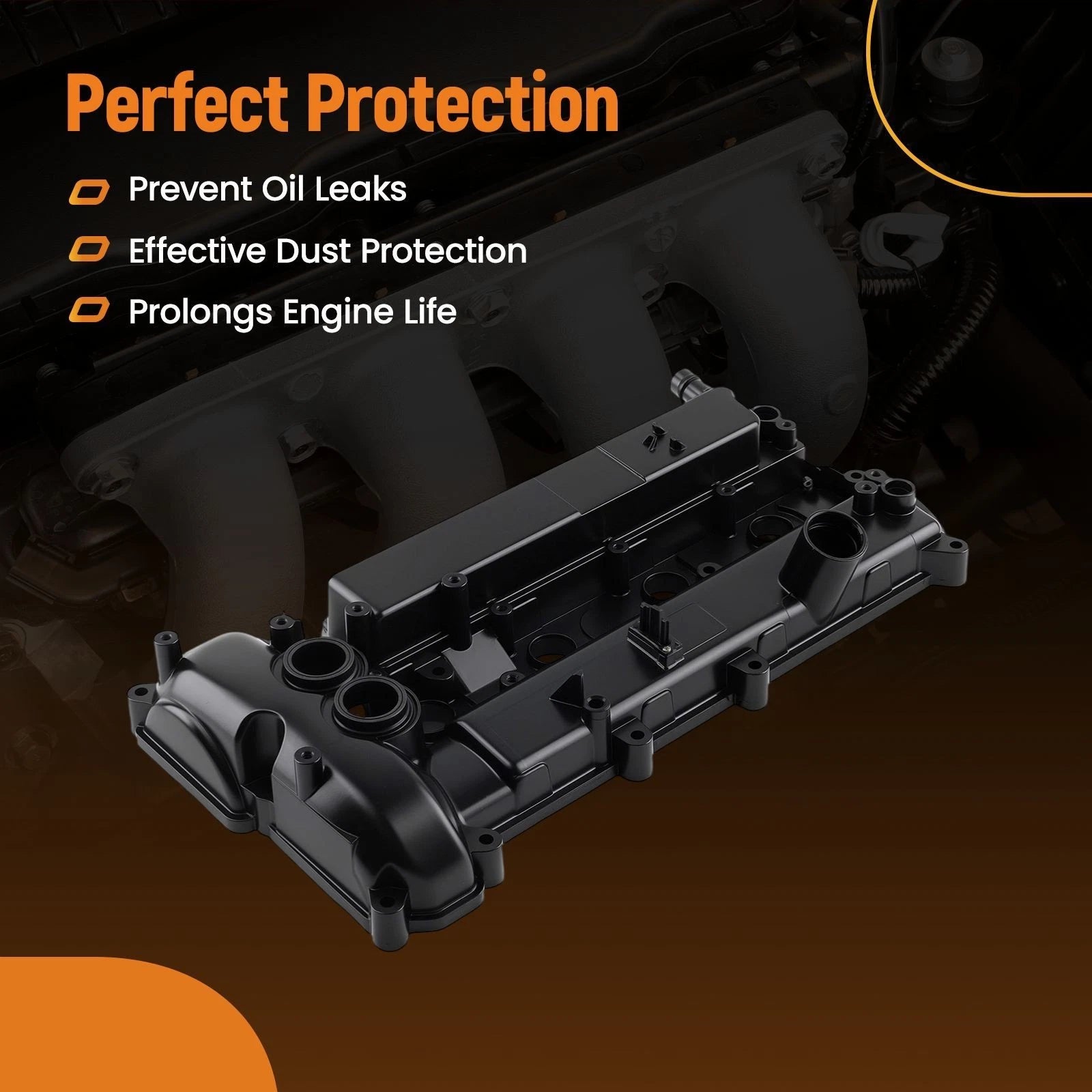 Engine Valve Cover for Lincoln MKZ/MKC 2.0L 2.3L Turbo (2015–2020) LR070360 w/ Gasket