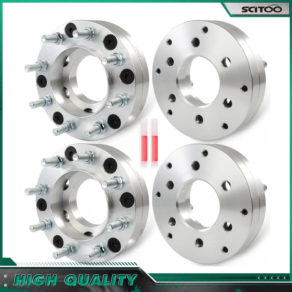 Set of 4 Wheel Adapters 6x135 to 8x170 M14x1.5 for Ford Expedition (2015–2025)
