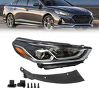Halogen Headlight Assembly with Bulbs for Hyundai Sonata (2018–2019)