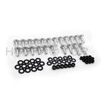 Fairing Bolts Kit for Kawasaki Ninja ZX6RR ZX6R 636 (2003–2006) - Silver Round