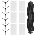 Set of 4 Robot Vacuum Cleaner Parts Replacement (Main Brush, Side Brushes, Filter)