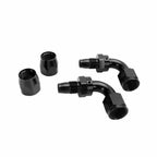 2X AN10 90 Degree Swivel Hose End Fitting Adaptor for CPE Fuel Hose (N/A)