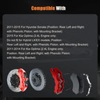 Brake Calipers with Bracket Pair for Jeep Grand Cherokee (1993–1998) & Jeep TJ (1997–2006)