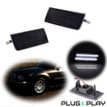 Set of 2 Black Front Bumper Side Marker Reflectors for Chrysler 300 (2005–2010)