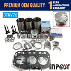 Overhaul Rebuild Kit 3TNV76 for Yanmar Engine John Deere 1435 X495 X950R