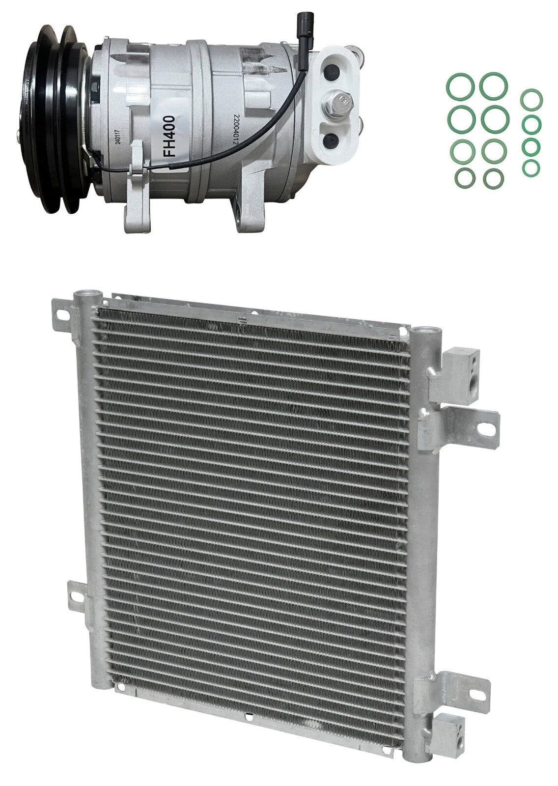 AC Compressor Kit With Condenser for Isuzu NPR 4.8L (2000–2004)