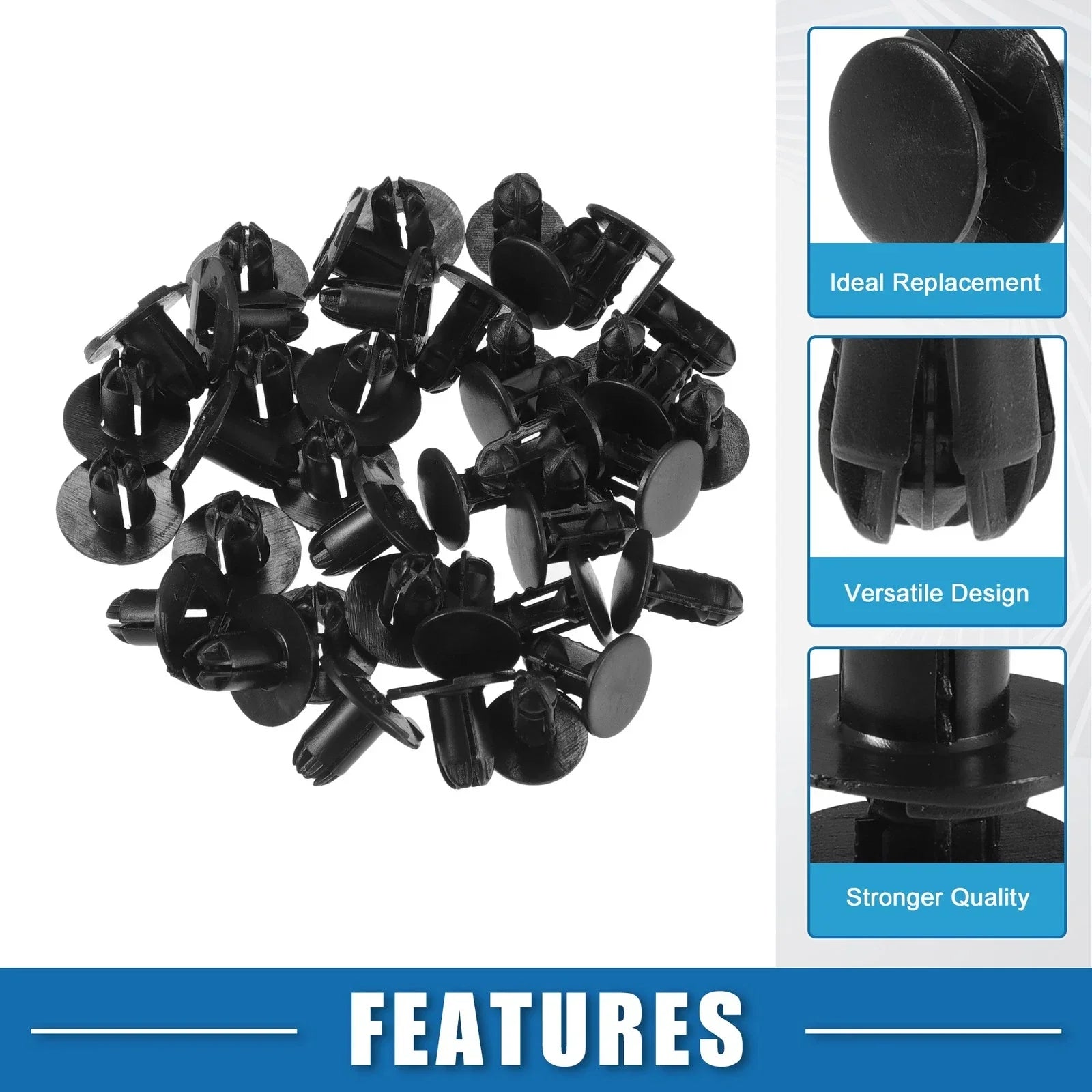 20 x Push-Type Retainer Clips for Hyundai Accent (2010-2017)