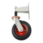 Rubber Wheels for Heavy Duty Gate Caster (600 lbs, 8", Side Brake)