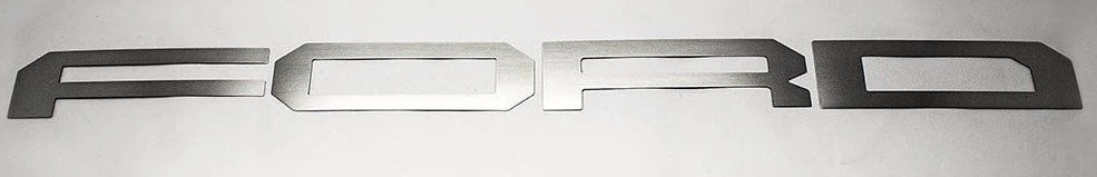 Tailgate Letter Inserts Replacement for 2017 2018 Ford F150 Raptor (Brushed Stainless)