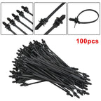 100 Piece Nylon Wire Tie Straps for Cable Organization