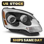 HID Headlight Right Passenger Side Chrome for GMC Acadia (2007–2012)