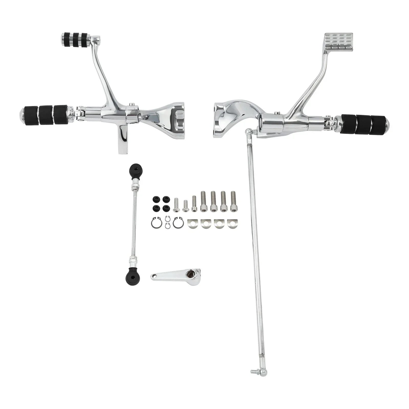 Chrome Forward Controls Kit for Harley Sportster 883 1200 (2004-2023)