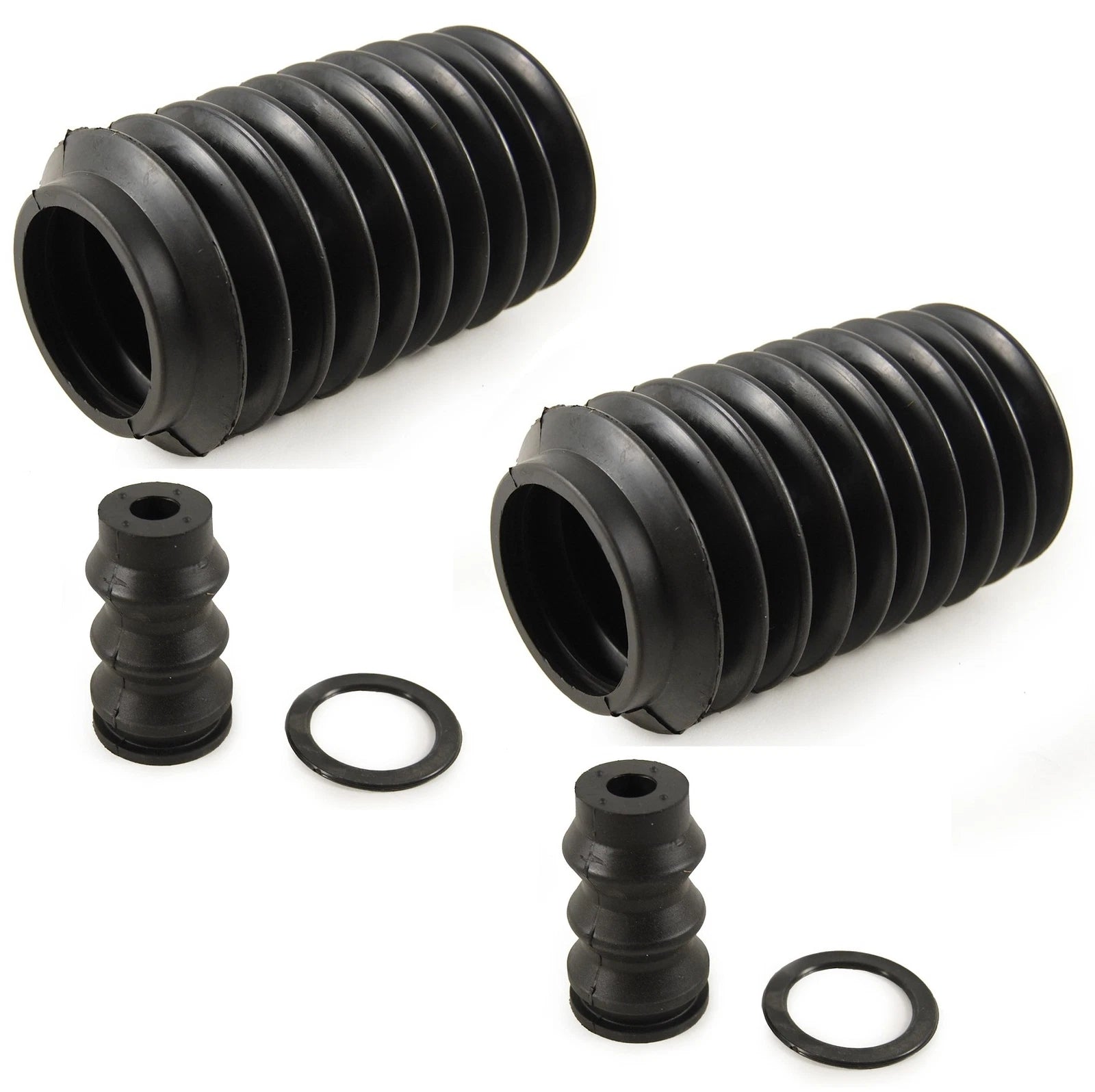 Set of 2 Rear Strut Bumper & Bellows Kits for Mazda 323 Protege (1990–1994)