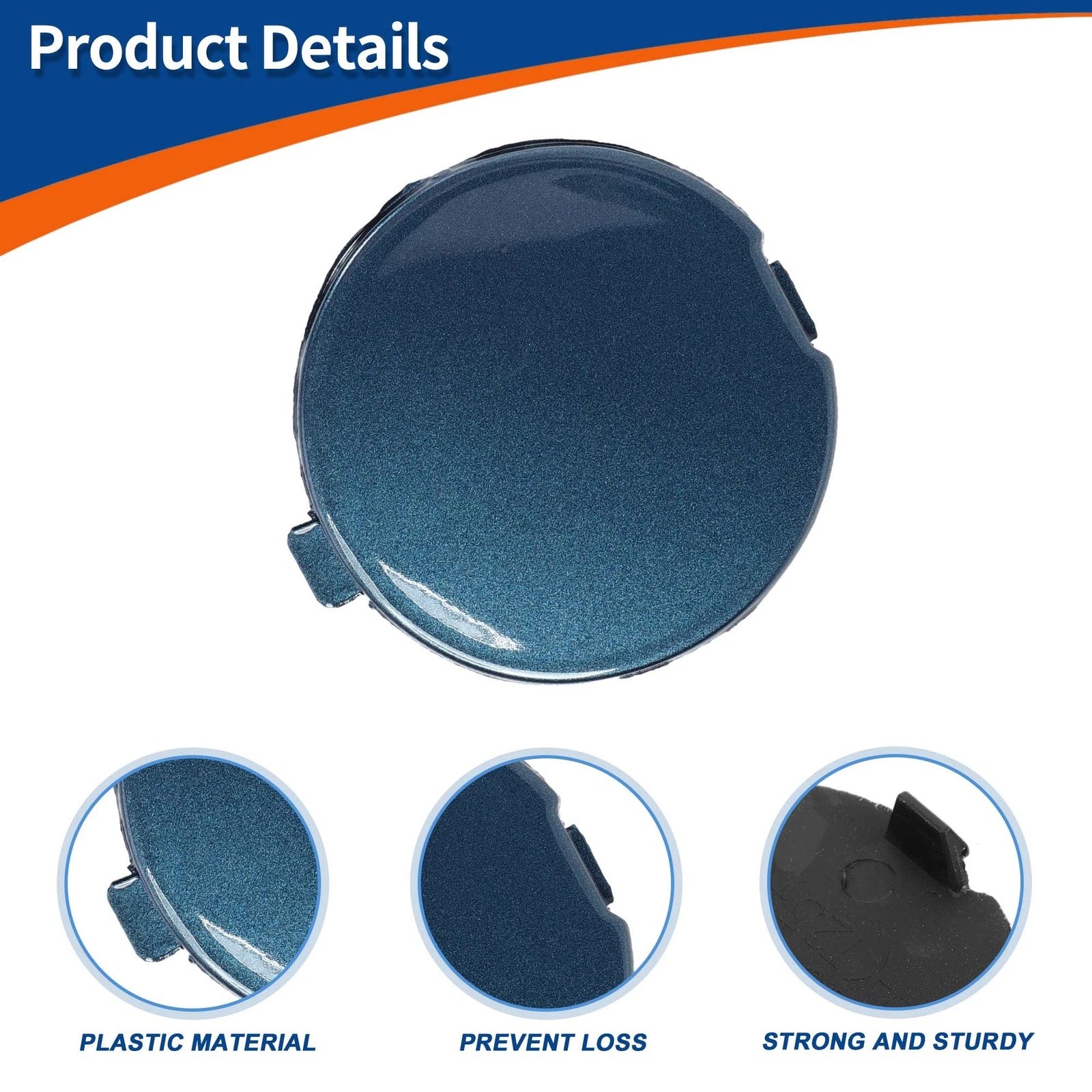 Tow Hook Cover for Mazda (No.D10J50A12A) (Deep Blue)