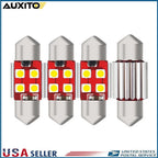 2X LED Interior Dome License Plate Light Bulb for AUXITO (31mm)