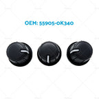 3pcs Heater Fan Control Switch Knob for Toyota Hilux Vigo (TGN16 KUN16)