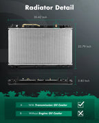 Aluminum Radiator 2324 for Toyota Avalon (2000–2004) 3.0L V6