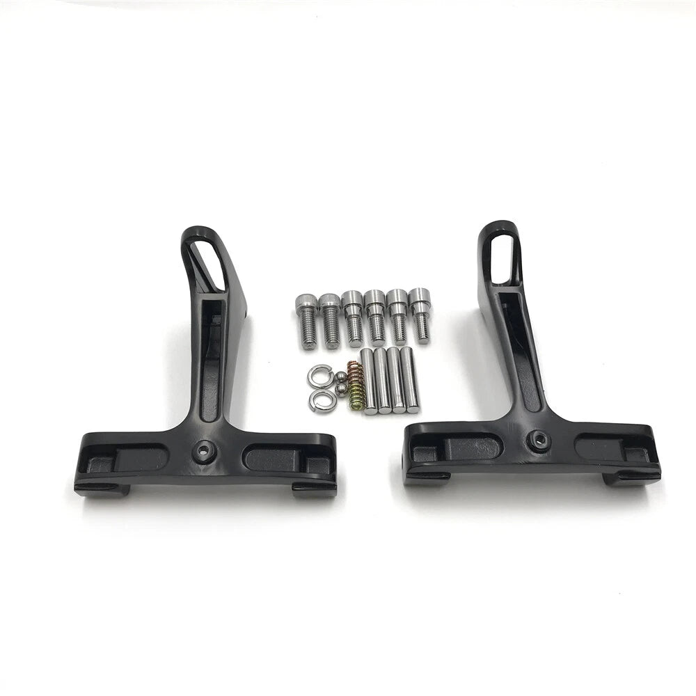 Black Dominator Leaf Floorboard Knob for Harley Touring (1993–2019)
