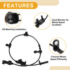 ABS Wheel Speed Sensor No. 23402411 for Buick Lacrosse (2017–2018) Rear