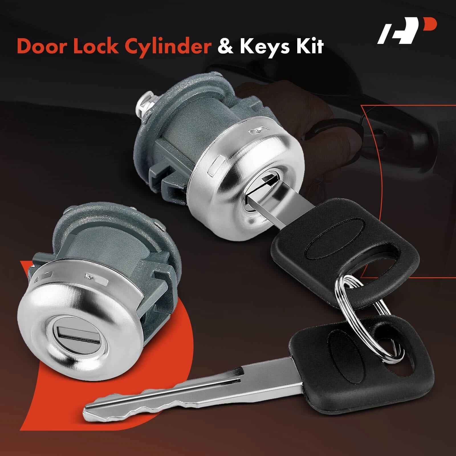 Door Lock Cylinder with 2 Keys for Ford F-150 F-250 F-350 (1997–2003)