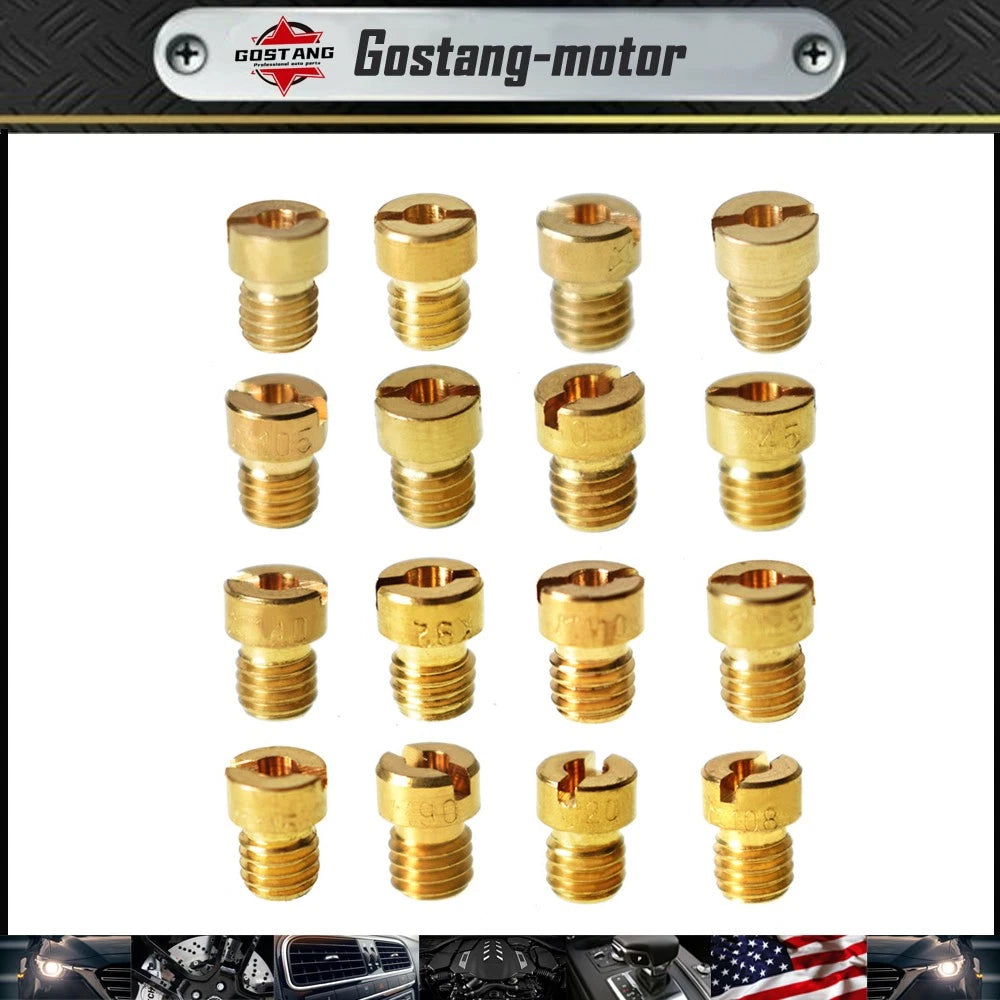 16pcs Carburetor Main Jet Kit for PWK OKO CVK (90–150)