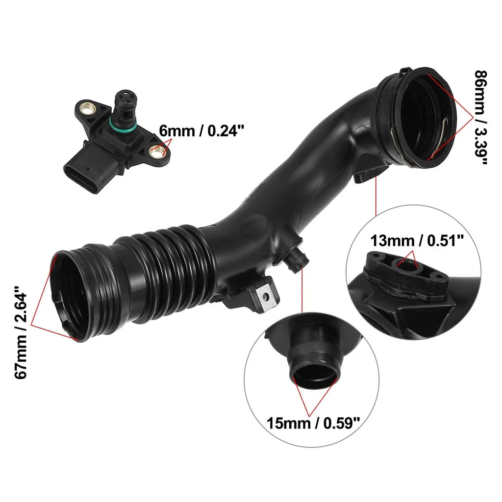 Air Charge Turbo Induction Pipe with Sensor Kit for BMW X5 (2012-2013)