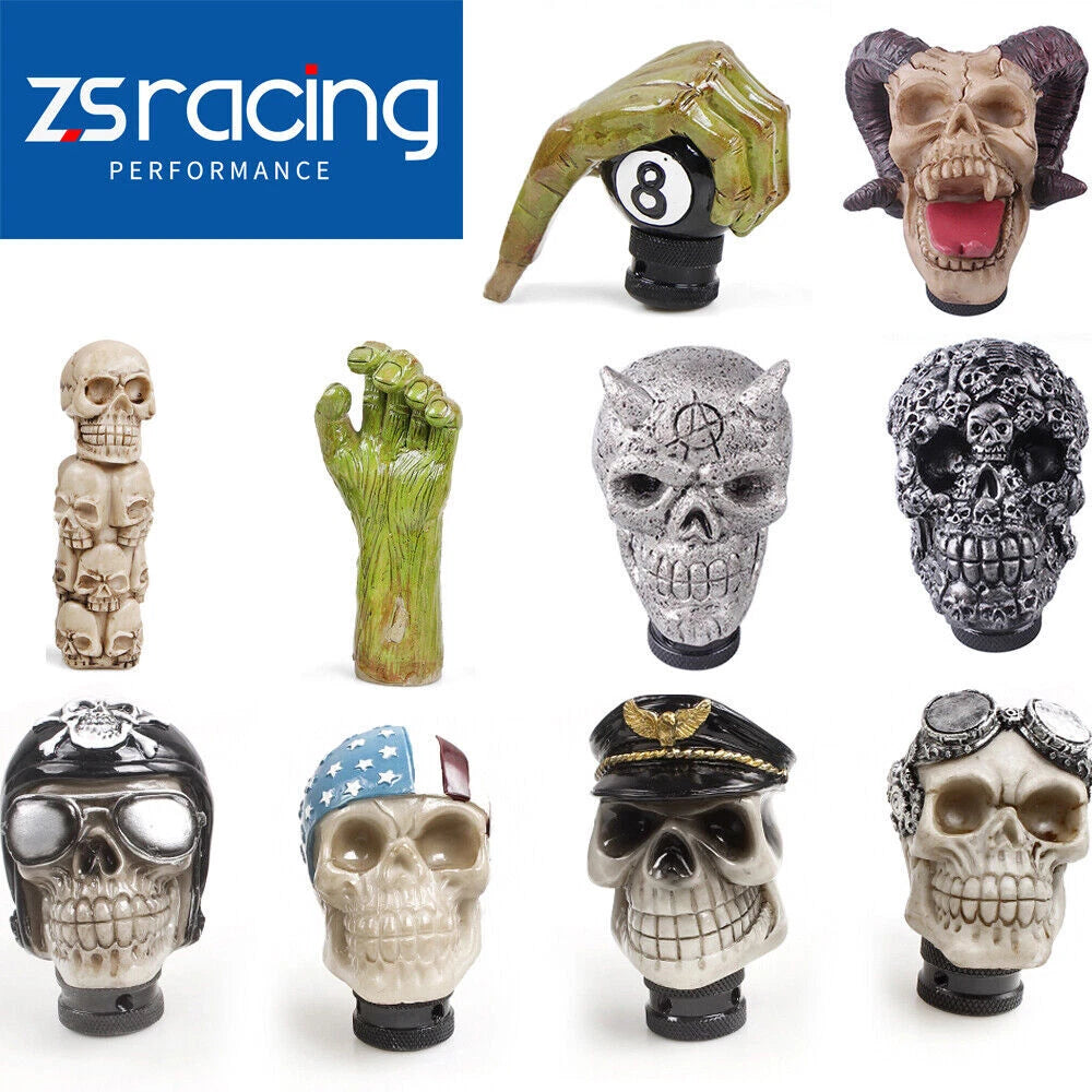 Skull Head Manual Gear Shift Knob for Universal Fit