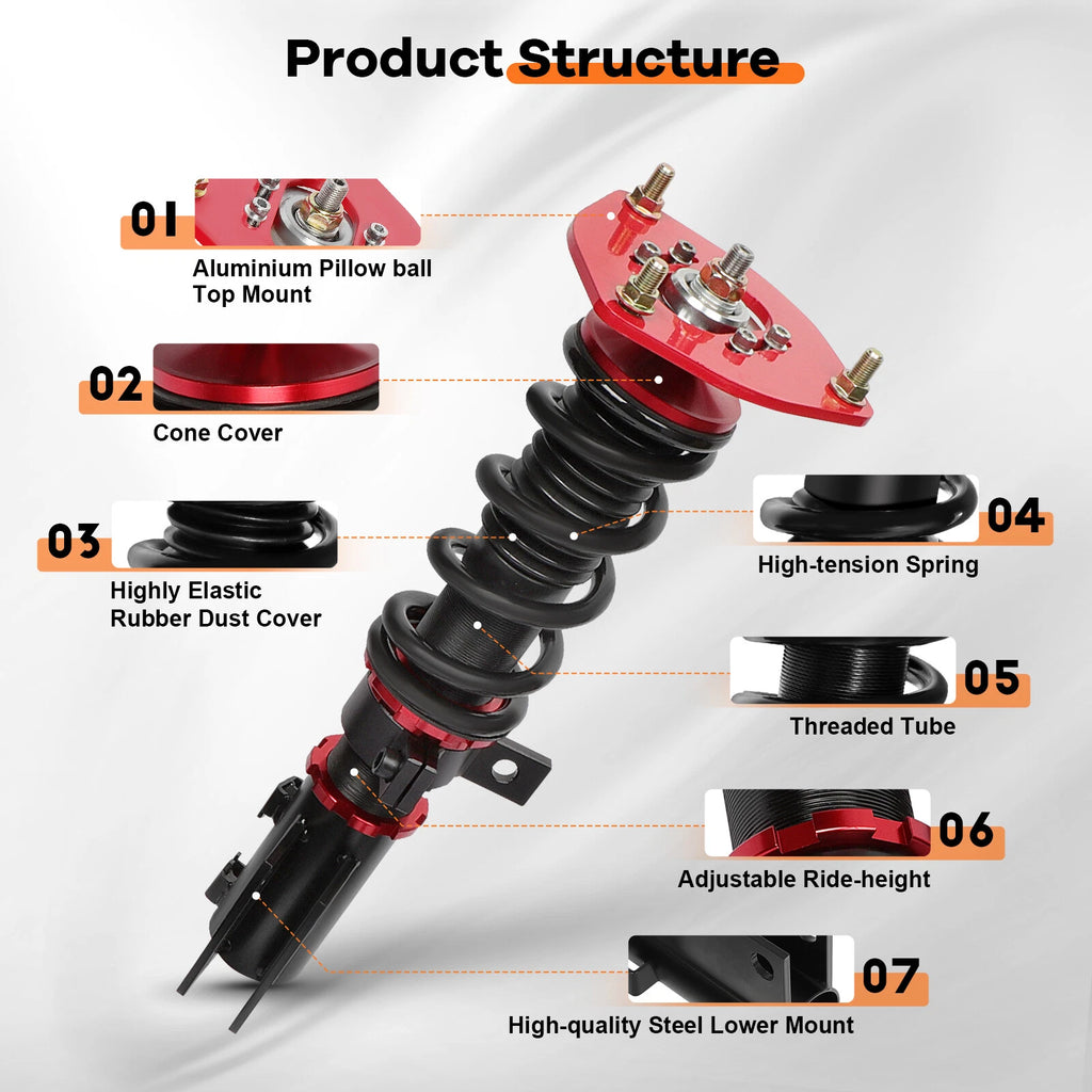 Coilovers for Hyundai Veloster (2012-2015) Adjustable Height Suspension