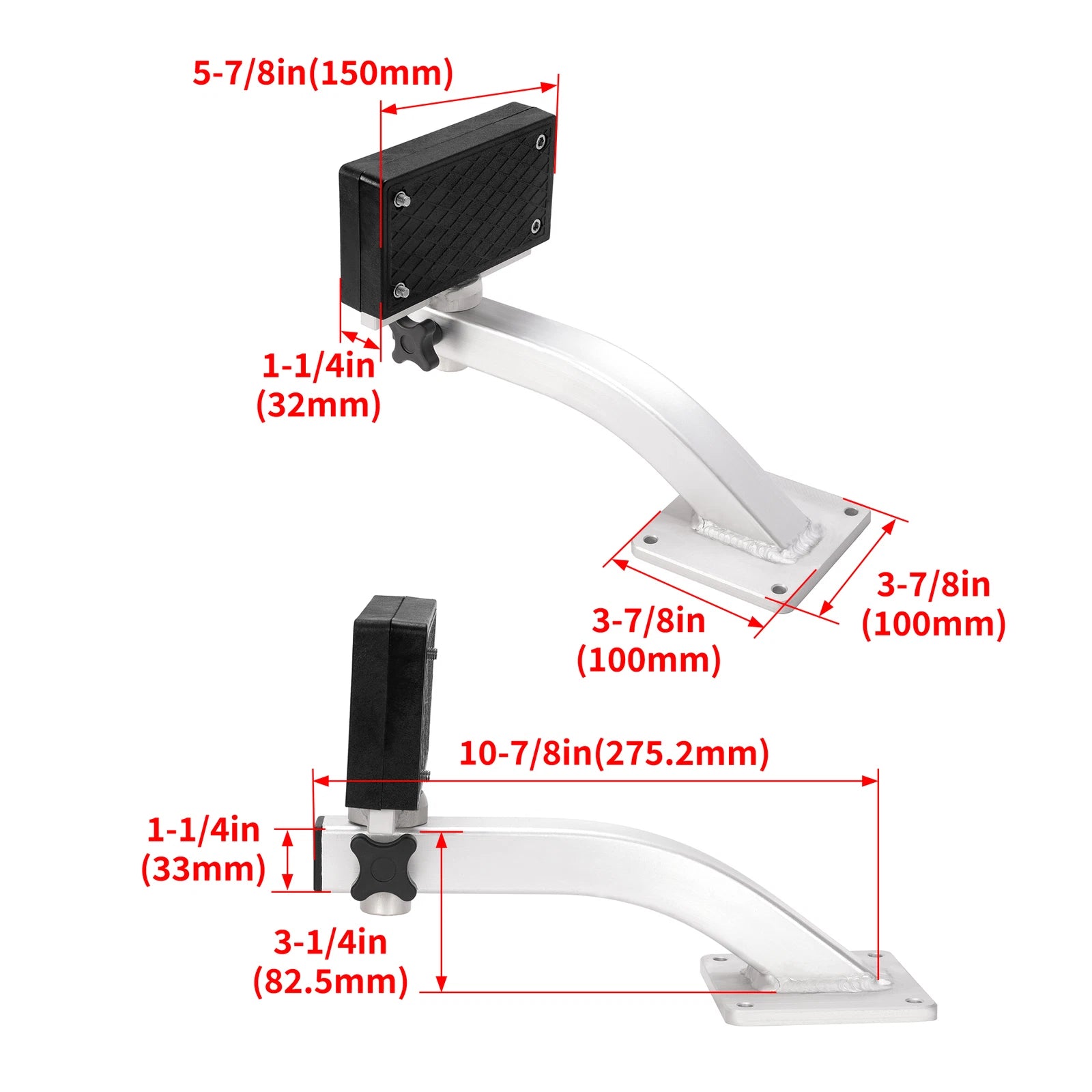 Trolling Motor Mount Bracket with Hardware for Universal Fit