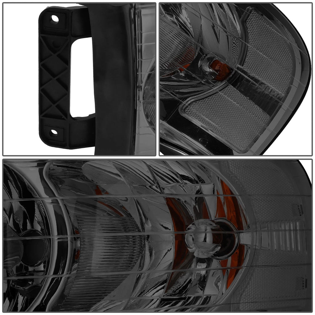 Pair of Smoked/Clear Signal Headlight Lamps for Dodge Ram Pickup (2002–2005)