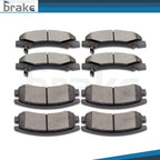 Set of 4 Low Dust Ceramic Brake Pads for Chevrolet Impala LTZ (2006–2010)