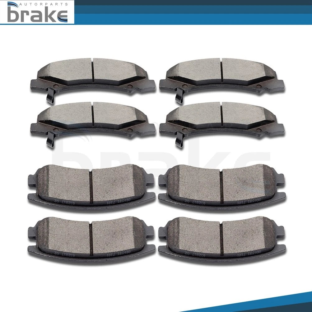 Set of 4 Low Dust Ceramic Brake Pads for Chevrolet Impala LTZ (2006–2010)