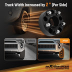 Set of 4 Hubcentric Wheel Spacers for Jeep Wrangler JK (2007-2018)