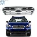 Front Bumper Grille for Subaru Outback (2015–2017) Chrome Plastic